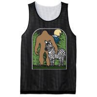 Mount Mt Si Forest Bigfoot Protecting Zebra Mesh Reversible Basketball Jersey Tank