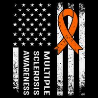 MS Multiple Sclerosis Awareness Orange Ribbon Impact Tech Backpack