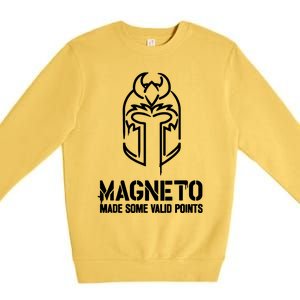 Magneto Made Some Vaild Points Premium Crewneck Sweatshirt