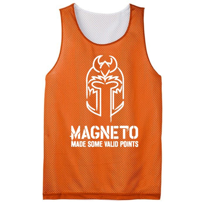 Magneto Made Some Vaild Points Mesh Reversible Basketball Jersey Tank