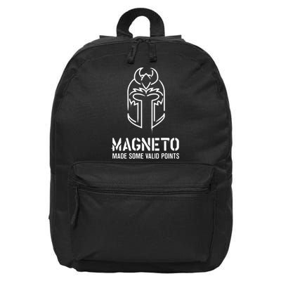 Magneto Made Some Valid Points 16 in Basic Backpack