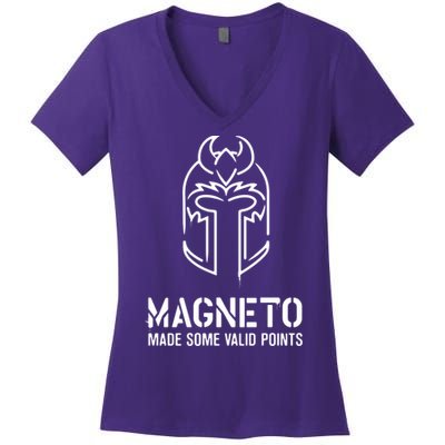 Magneto Made Some Valid Points Women's V-Neck T-Shirt