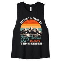 Making Memories Tennessee 2024 Family Trip Vacation Mountain Women's Racerback Cropped Tank