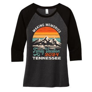 Making Memories Tennessee 2024 Family Trip Vacation Mountain Women's Tri-Blend 3/4-Sleeve Raglan Shirt