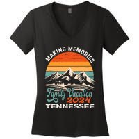 Making Memories Tennessee 2024 Family Trip Vacation Mountain Women's V-Neck T-Shirt