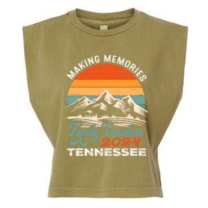 Making Memories Tennessee 2024 Family Trip Vacation Mountain Garment-Dyed Women's Muscle Tee