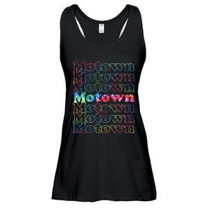 Motown Music Tie Dye Ladies Essential Flowy Tank