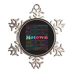 Motown Music Tie Dye Metallic Star Ornament