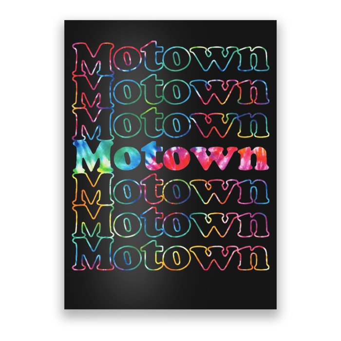 Motown Music Tie Dye Poster