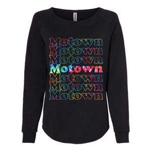 Motown Music Tie Dye Womens California Wash Sweatshirt