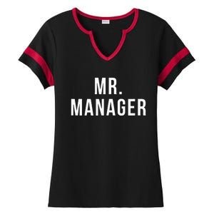 Mr. Manager Television TV Movie Reference Ladies Halftime Notch Neck Tee