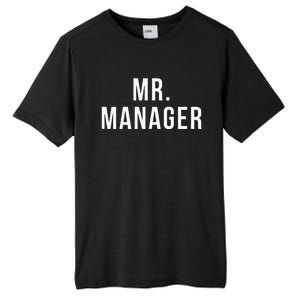 Mr. Manager Television TV Movie Reference Tall Fusion ChromaSoft Performance T-Shirt