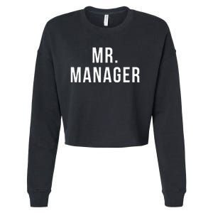 Mr. Manager Television TV Movie Reference Cropped Pullover Crew