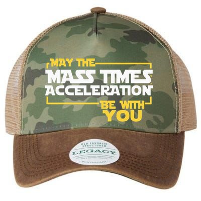 May Mass Times Acceleration Be With You Science Legacy Tie Dye Trucker Hat