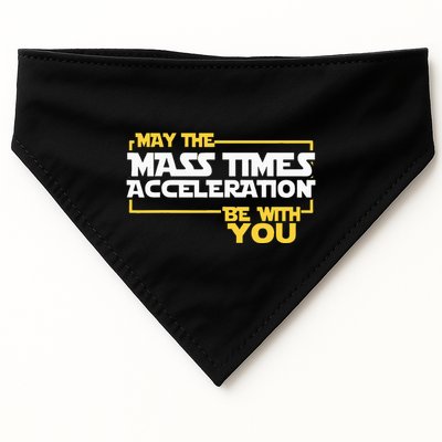 May Mass Times Acceleration Be With You Science USA-Made Doggie Bandana
