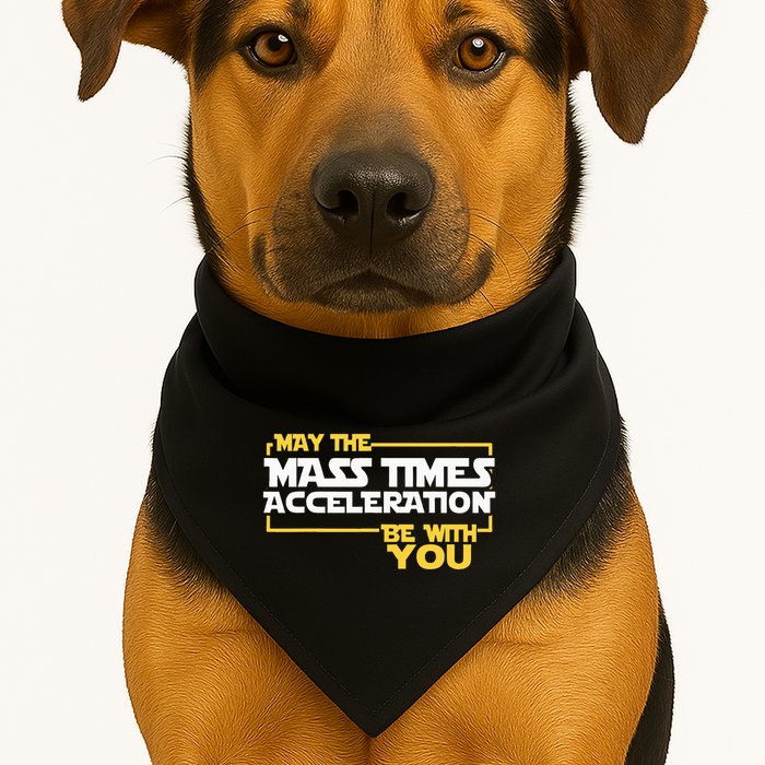 May Mass Times Acceleration Be With You Science USA-Made Doggie Bandana