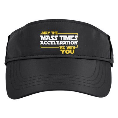 May Mass Times Acceleration Be With You Science Adult Drive Performance Visor