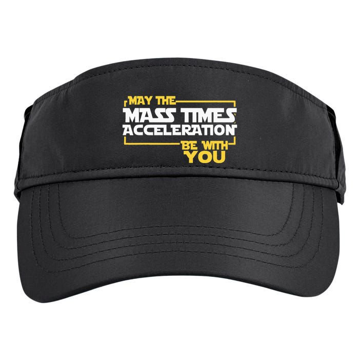 May Mass Times Acceleration Be With You Science Adult Drive Performance Visor
