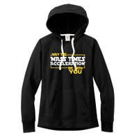 May Mass Times Acceleration Be With You Science Women's Fleece Hoodie