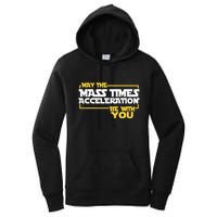May Mass Times Acceleration Be With You Science Women's Pullover Hoodie
