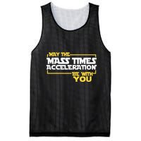 May Mass Times Acceleration Be With You Science Mesh Reversible Basketball Jersey Tank