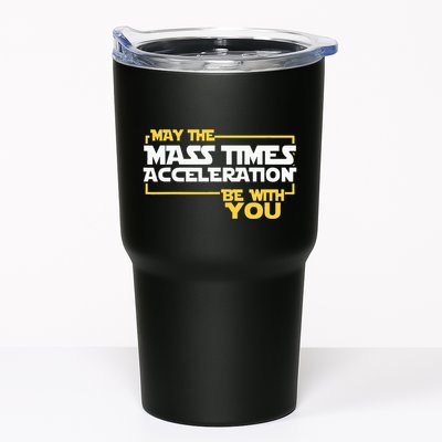 May Mass Times Acceleration Be With You Science Tumbler
