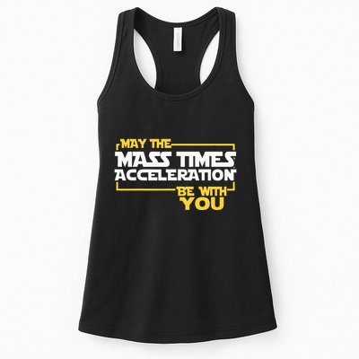May Mass Times Acceleration Be With You Science Womens Tank Top