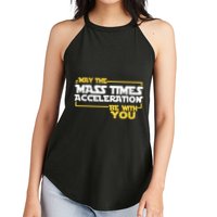 May Mass Times Acceleration Be With You Science Women's Perfect Tri Rocker Tank