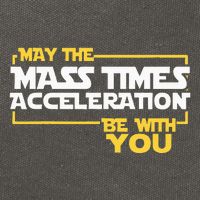 May Mass Times Acceleration Be With You Science Cotton Canvas Backpack