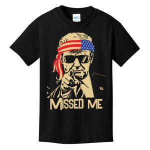 Missed Me Trump President 2024 Kids T-Shirt