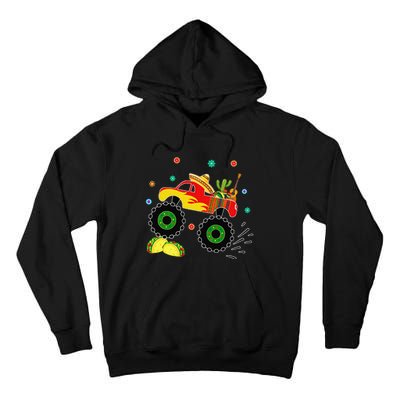 Mexican Monster Truck Taco Cinco De Mayo Party Tall Hoodie