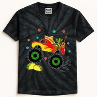 Mexican Monster Truck Taco Cinco De Mayo Party Kids Tie-Dye T-Shirt