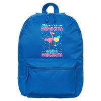 Mamacita Margarita Tank Mamacita Needs A Margarita Gift 16 in Basic Backpack