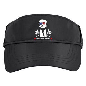 Miss Me Trump Shot Assassination Attempt 2024 Adult Drive Performance Visor