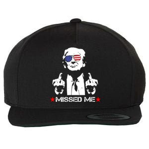 Miss Me Trump Shot Assassination Attempt 2024 Wool Snapback Cap