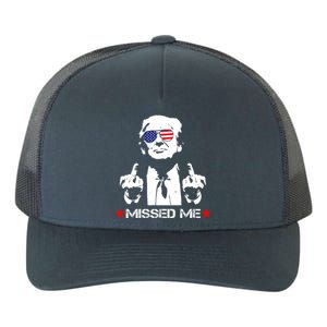 Miss Me Trump Shot Assassination Attempt 2024 Yupoong Adult 5-Panel Trucker Hat