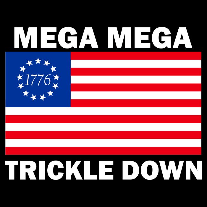 Mega Mega Trickle Down USA 1776 Flag Patriot City Backpack