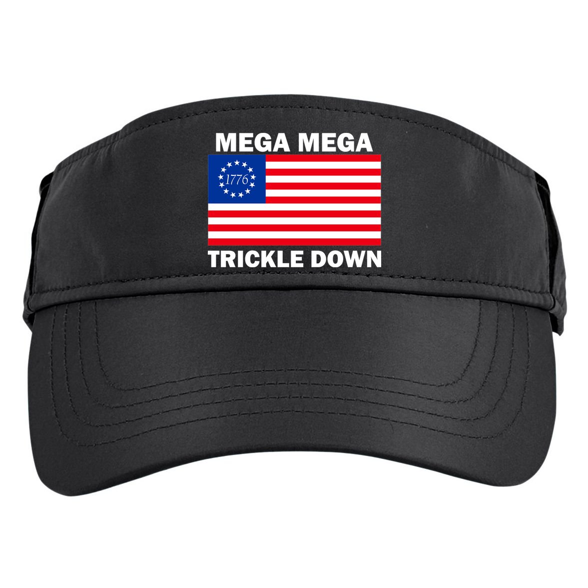 Mega Mega Trickle Down USA 1776 Flag Patriot Adult Drive Performance Visor