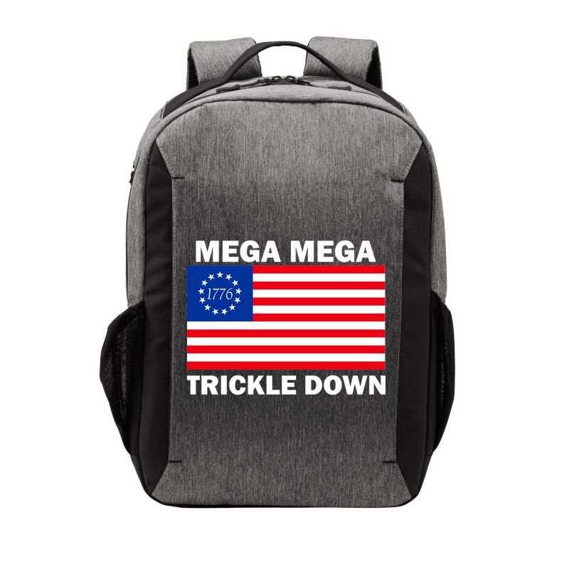 Mega Mega Trickle Down USA 1776 Flag Patriot Vector Backpack