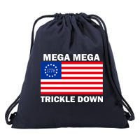 Mega Mega Trickle Down USA 1776 Flag Patriot Drawstring Bag