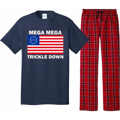 Mega Mega Trickle Down USA 1776 Flag Patriot Pajama Set