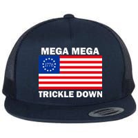 Mega Mega Trickle Down USA 1776 Flag Patriot Flatbill Hat
