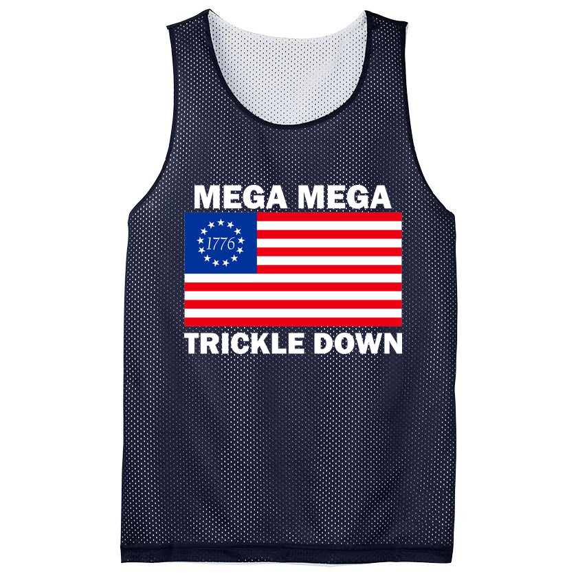 Mega Mega Trickle Down USA 1776 Flag Patriot Mesh Reversible Basketball Jersey Tank