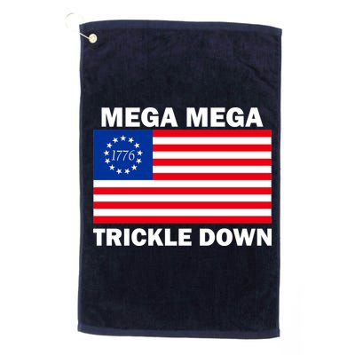 Mega Mega Trickle Down USA 1776 Flag Patriot Golf Towel