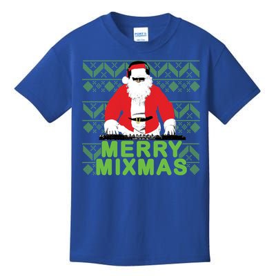 Merry Mixmas To The Dj Santa Father Christmas Funny Gift Kids T-Shirt