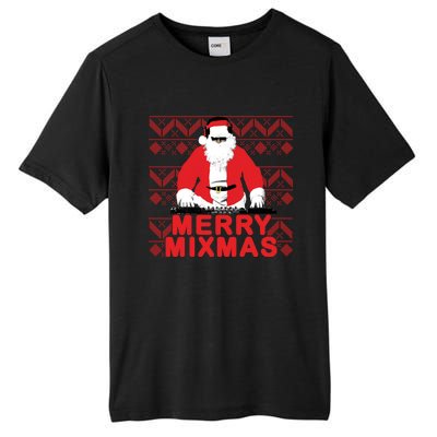 Merry Mixmas To The Dj Santa Father Christmas Funny Gift Tall Fusion ChromaSoft Performance T-Shirt