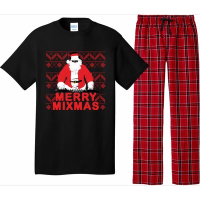 Merry Mixmas To The Dj Santa Father Christmas Funny Gift Pajama Set