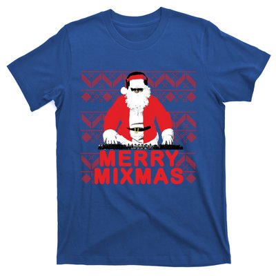 Merry Mixmas To The Dj Santa Father Christmas Funny Gift T-Shirt