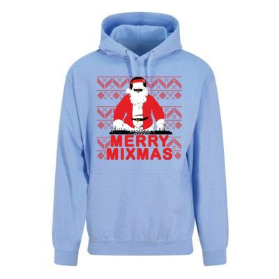 Merry Mixmas To The Dj Santa Father Christmas Funny Gift Unisex Surf Hoodie