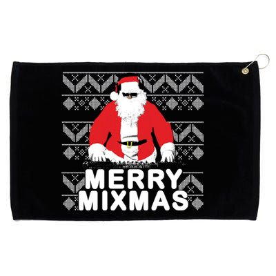 Merry Mixmas To The Dj Santa Father Christmas Funny Great Gift Grommeted Golf Towel